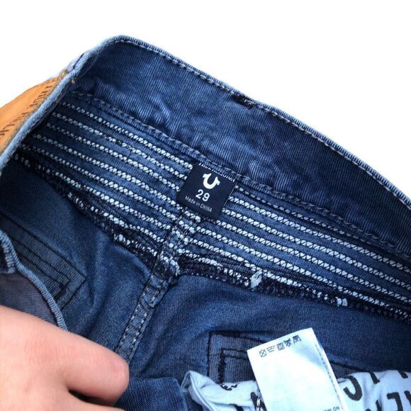 True Religion Jeans Size 29 GENO Relaxed Slim Blue - Picture 6 of 10